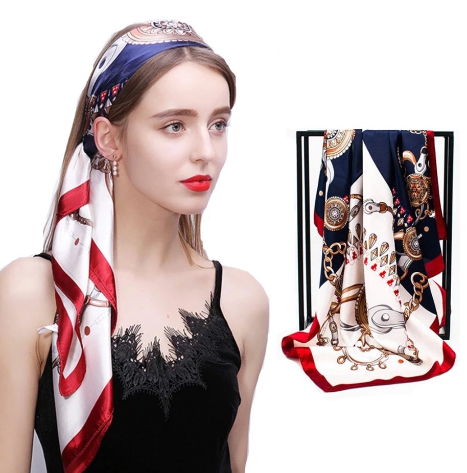 Silky Snaffle Print Scarves-Furbaby Friends Gifts