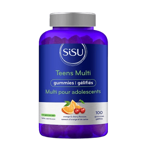 Sisu Teens Multivitamin Orange and Cherry 100 Gummies