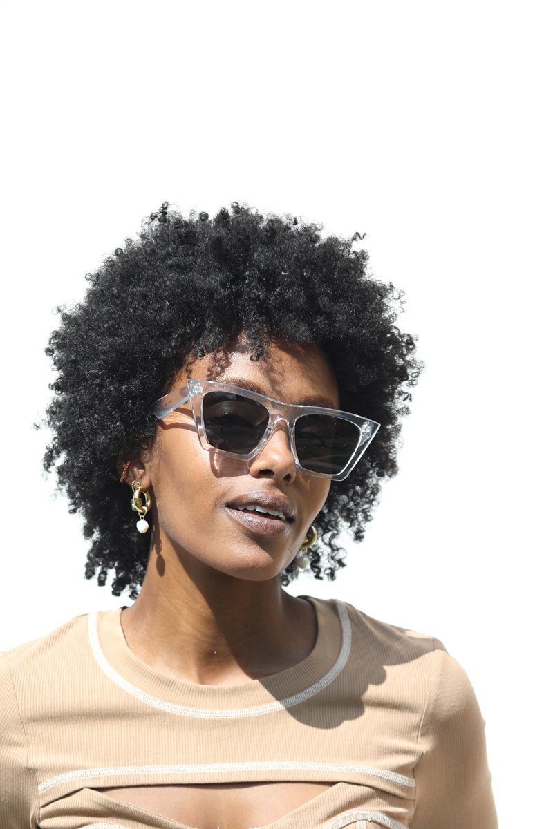 Square Cat Eye Sunglasses Sunglasses Mulberry & Grand Clear