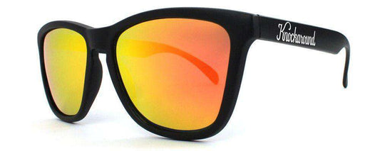 Black Premium Sunglasses with Polarized Sunset Lenses by Knockaround