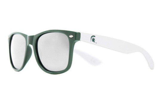 Michigan State Throwback Sunglasses in Green and White by Society43