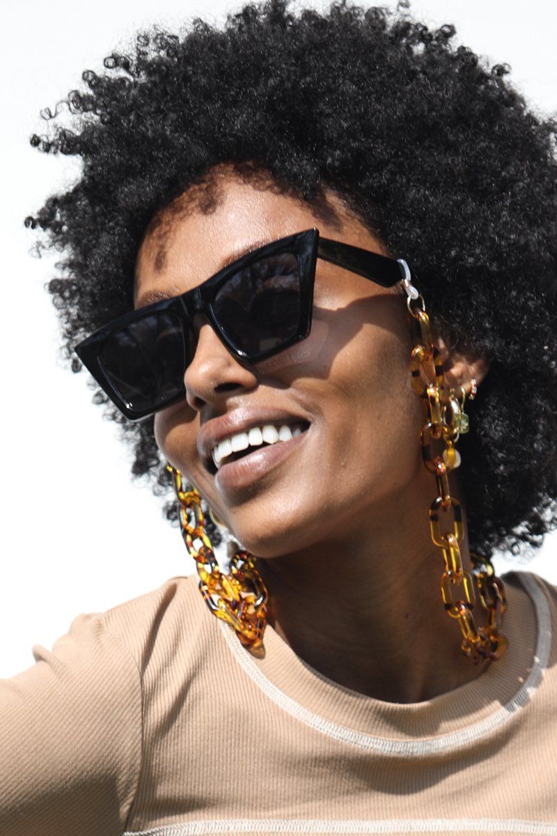 Tortoise Acrylic Sunglass Chain