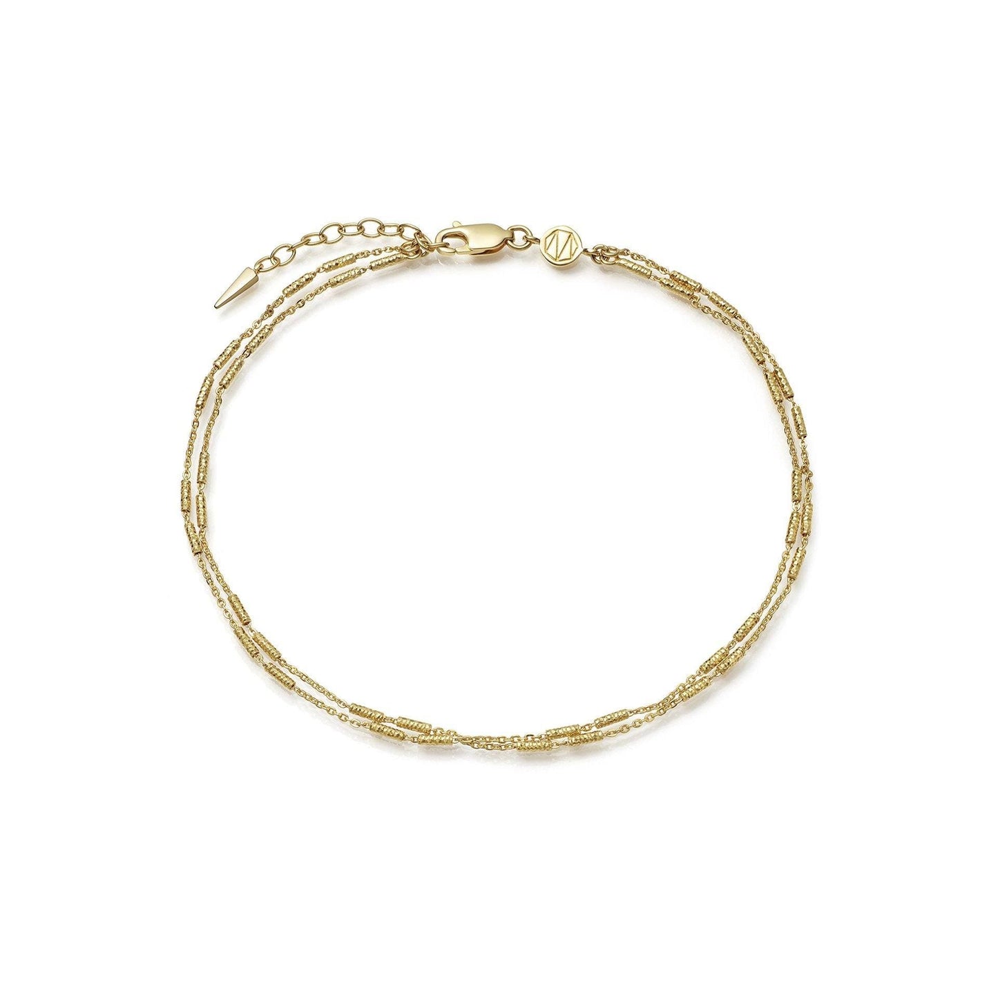 Vervelle Double Chain Anklet Anklets Missoma 18ct Gold Vermeil